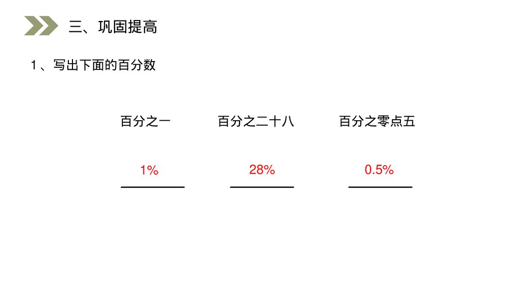 人教版小学数学六年级上册(第6.1课时)《百分数的意义和读写》PPT教学课件9