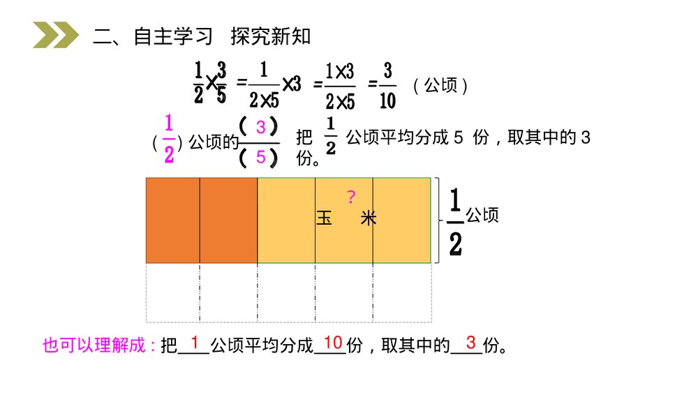 人教版小学数学六年级上册(第1.3课时)《分数乘分数》PPT教学课件9