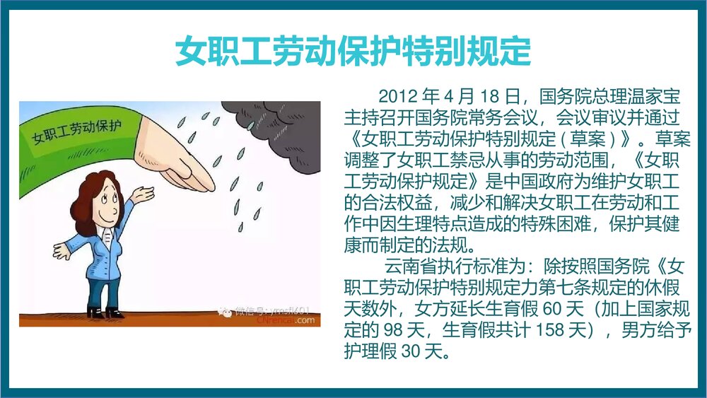 女职工权益保护法律法规相关知识PPT课件2
