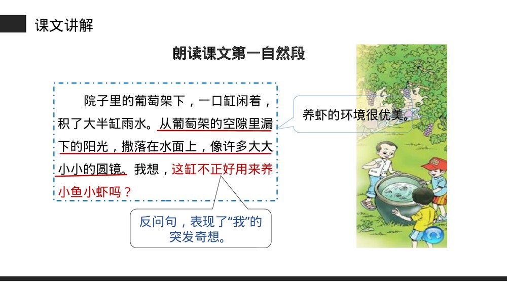 小学三年级语文下册第四单元《小虾》PPT教学课件10