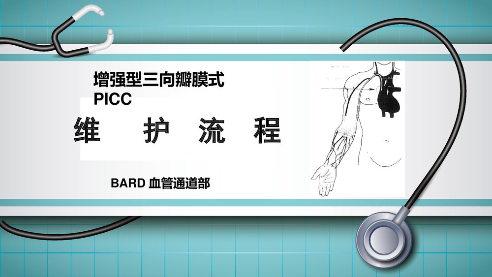 三向瓣膜式PICC维护流程PPT课件1