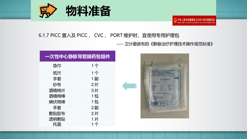 三向瓣膜式PICC维护流程PPT课件8