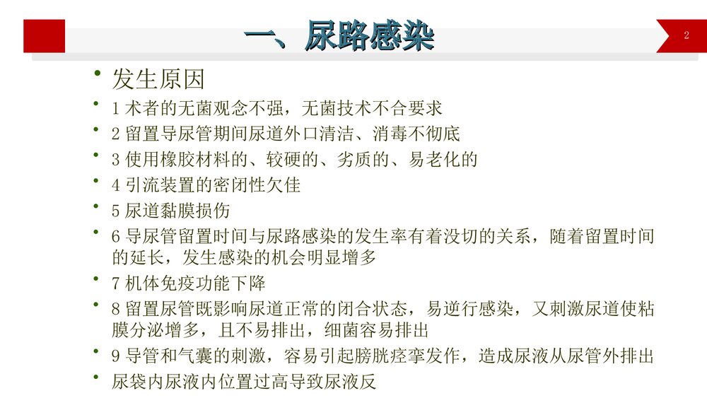 导尿术操作的并发症PPT课件2