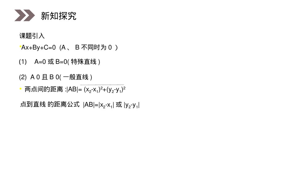 人教版高中数学必修二《点到直线的距离公式》(第3.3.3课时)PPT教学课件5