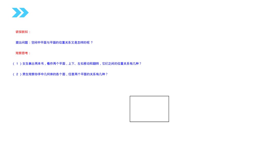人教版高中数学必修二《平面与平面之间的位置关系》(第2.1.4课时)PPT教学课件4