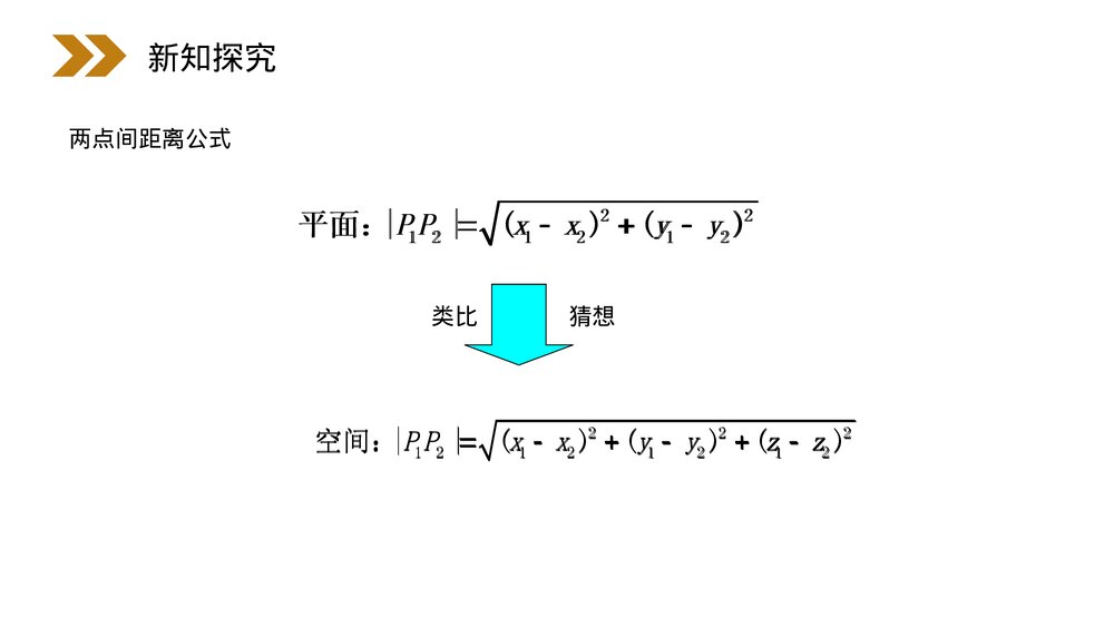 人教版高中数学必修二《空间中两点的距离公式》(第4.3.2课时)PPT教学课件7
