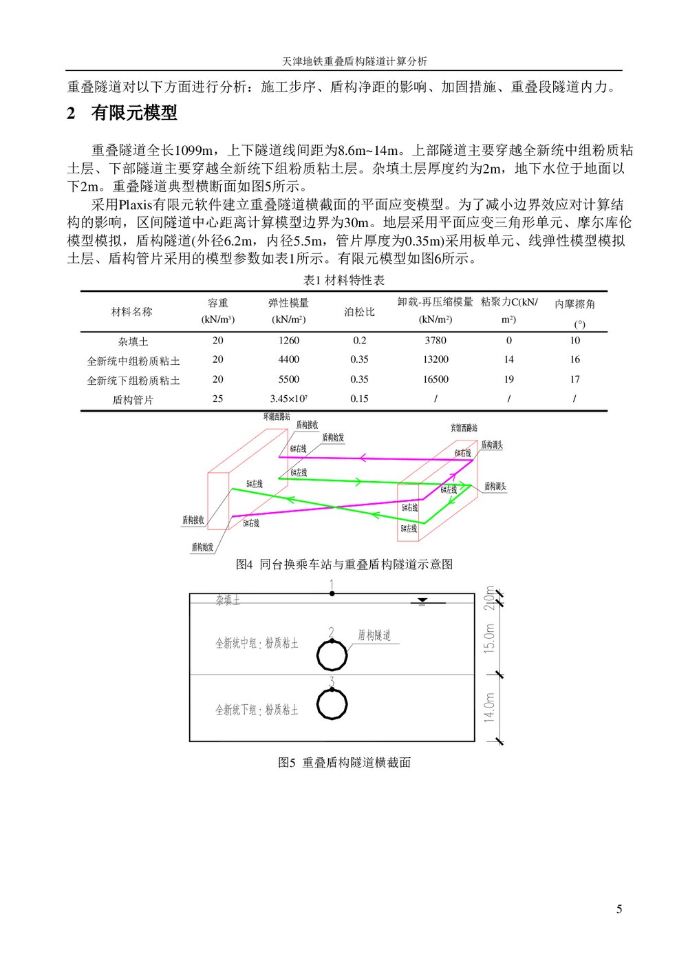 (路桥市政)重叠隧道计算word文档5