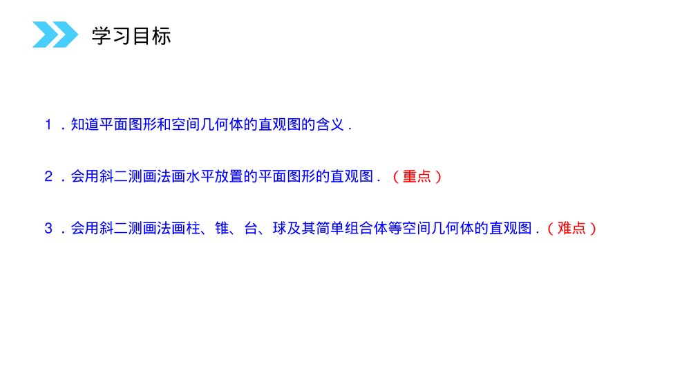 人教版高中数学必修二《空间几何体的直观图》(第1.2.3课时)PPT教学课件3