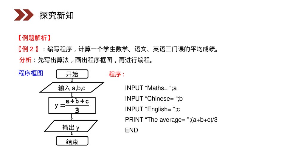 人教版高中数学必修三《输入语句、输出语句和赋值语句》(第1.2.1课时)PPT课件10