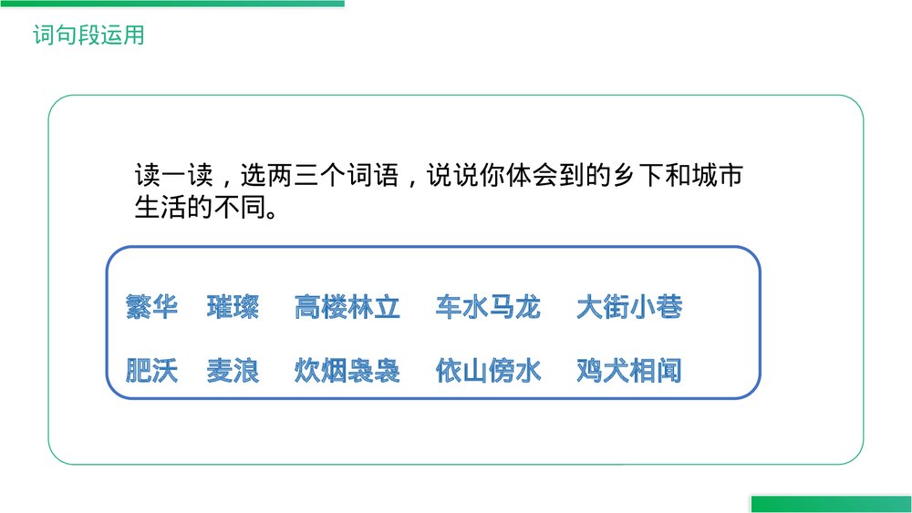人教版《第1单元语文园地》四年级语文下册PPT精品课件5