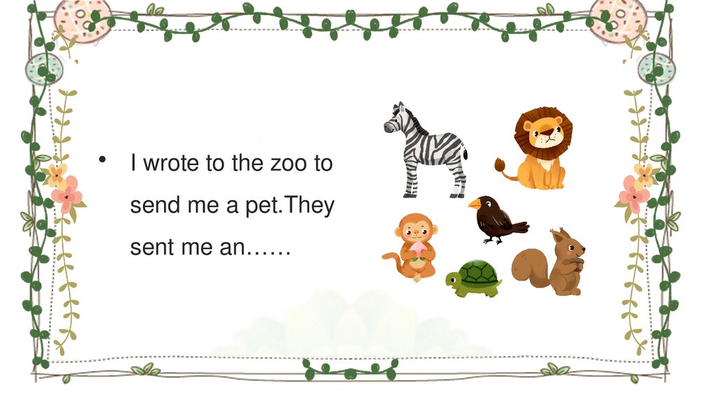 Zoo animals动物园的动物PPT绘本2