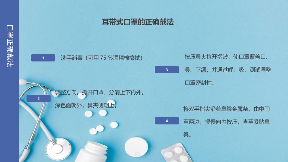 《口罩佩戴知识》中小学防疫知识宣传班会PPT课件8
