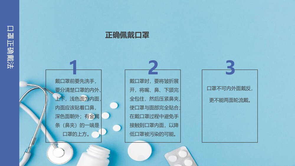 《口罩佩戴知识》中小学防疫知识宣传班会PPT课件10