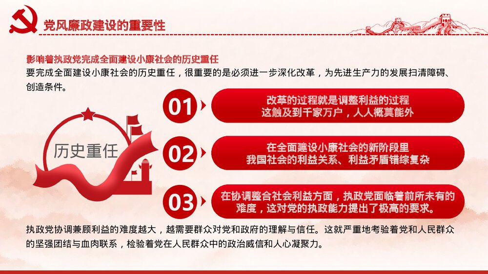 党风廉政反腐倡廉专题微党课·反腐倡廉PPT课件(内容文字可编辑修改)9