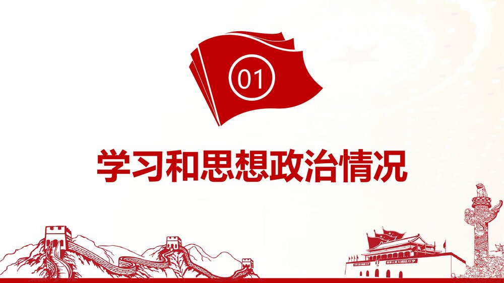 党建述职述廉述责工作报告PPT课件(内容文字可编辑修改)4