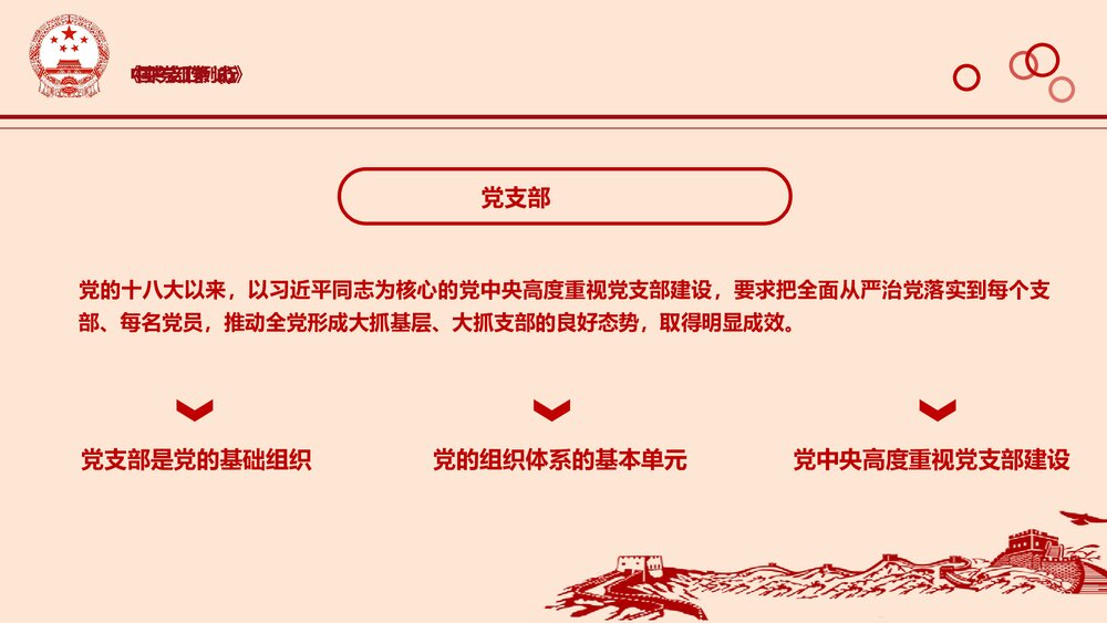 学习《中国共产党支部工作条例(试行)》PPT课件(含内容文字可编辑)5