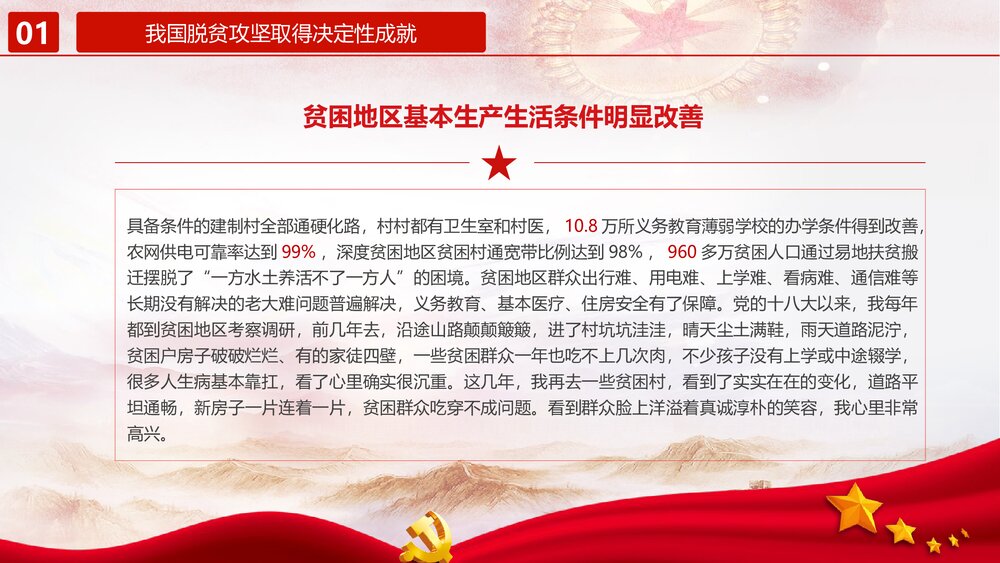 打赢脱贫攻坚·建成小康社会PPT课件(内容文字可编辑修改)8