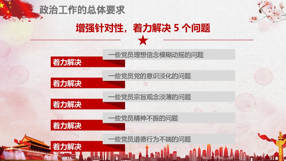 《喜迎十九大共筑中国梦》党员政治教育PPT课件(带内容文字)10
