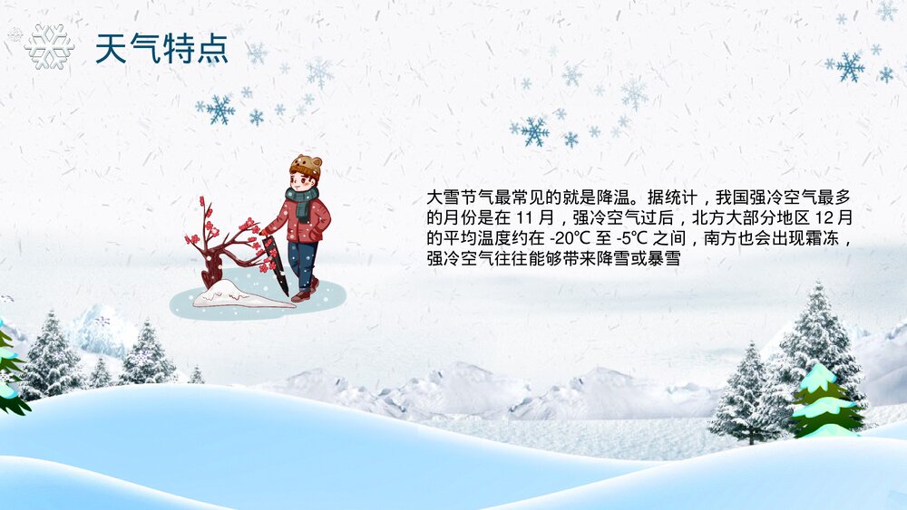 传统二十四节气《大雪》PPT课件(带内容文字)7