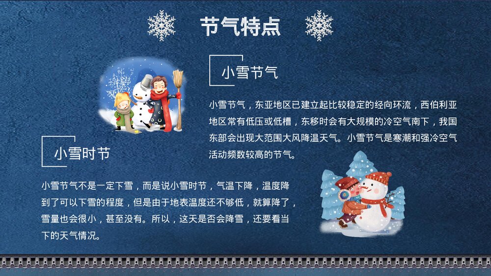 蓝色大气《二十四节气·小雪介绍》PPT课件7