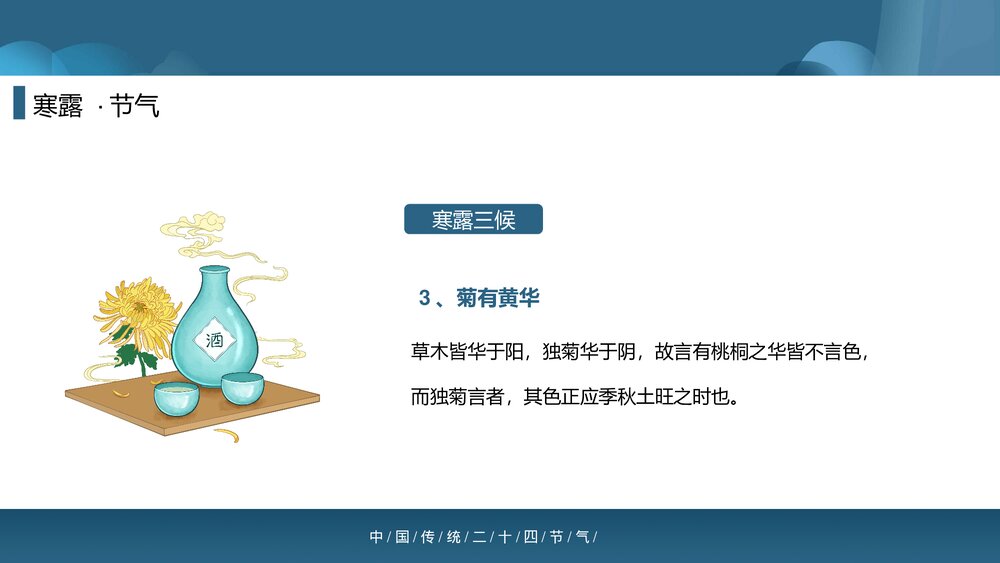 中国传统二十四节气之寒露PPT课件(内容文字可编辑修改)10
