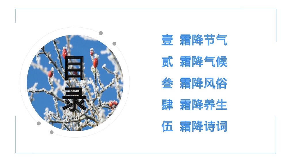 二十四节气之霜降主题介绍PPT课件(内容文字可编辑修改)2