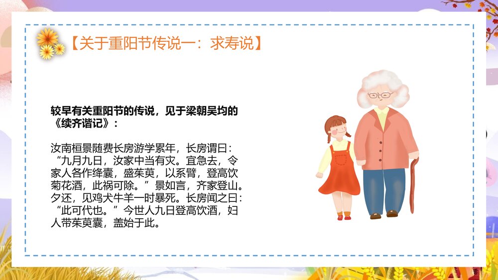 最美夕阳红·重阳节关爱老人·重阳节主题PPT课件(共25页·含内容文字可编辑修改)7