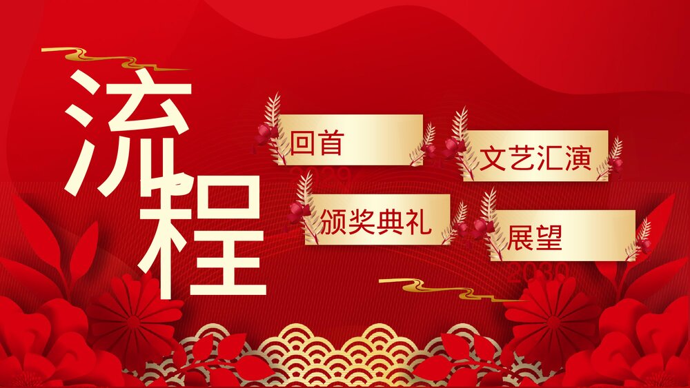2023最新版·公司新春晚会主题PPT课件(共24页·含内容文字可编辑修改)2