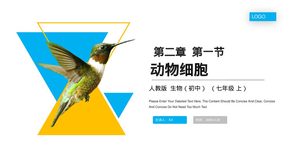 人教版七年级生物上册·初一《动物细胞》PPT课件1