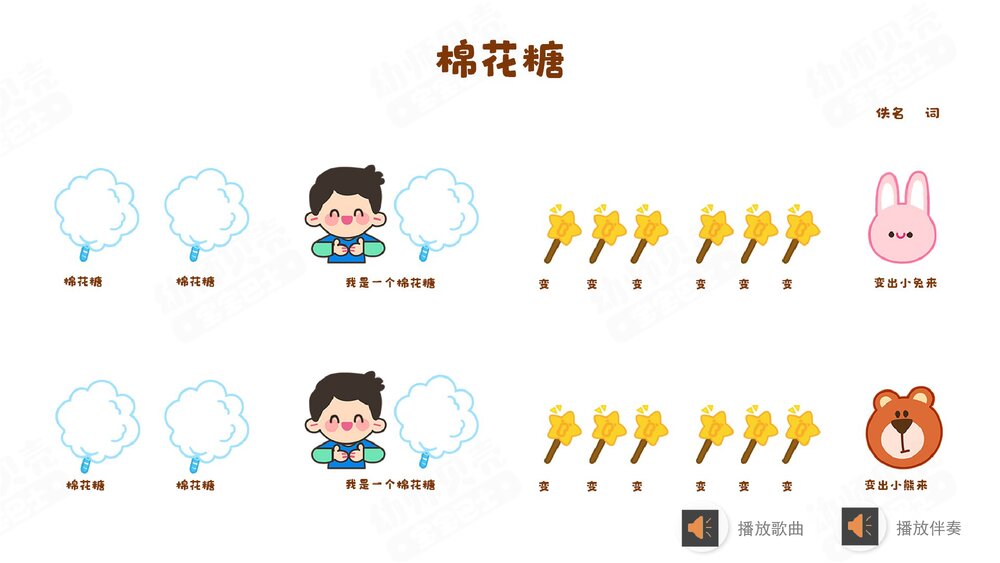 《我是棉花糖》幼儿园小班音乐PPT7