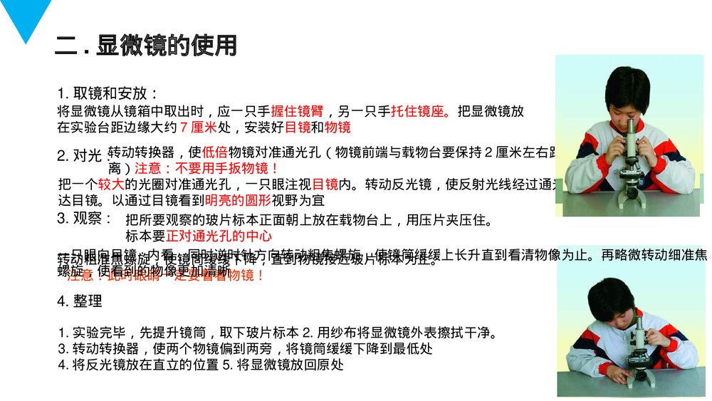 人教版七年级生物上册·初一《练习使用显微镜》PPT课件8