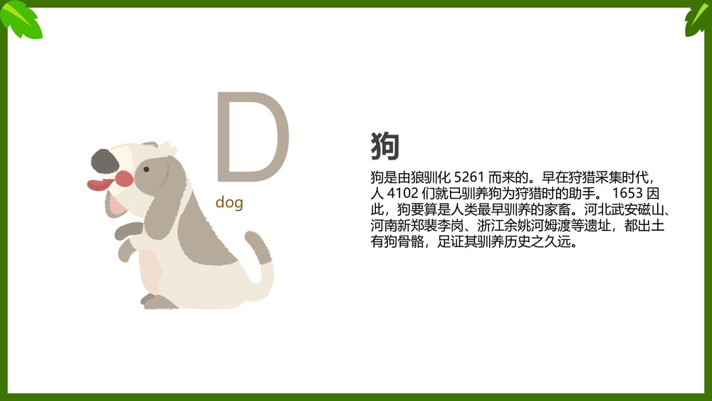 幼儿英语启蒙动物字母表教学课件PPT(带内容文字)5