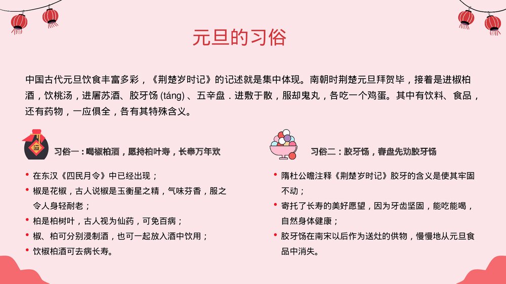 兔年元旦习俗文化介绍主题班会PPT9