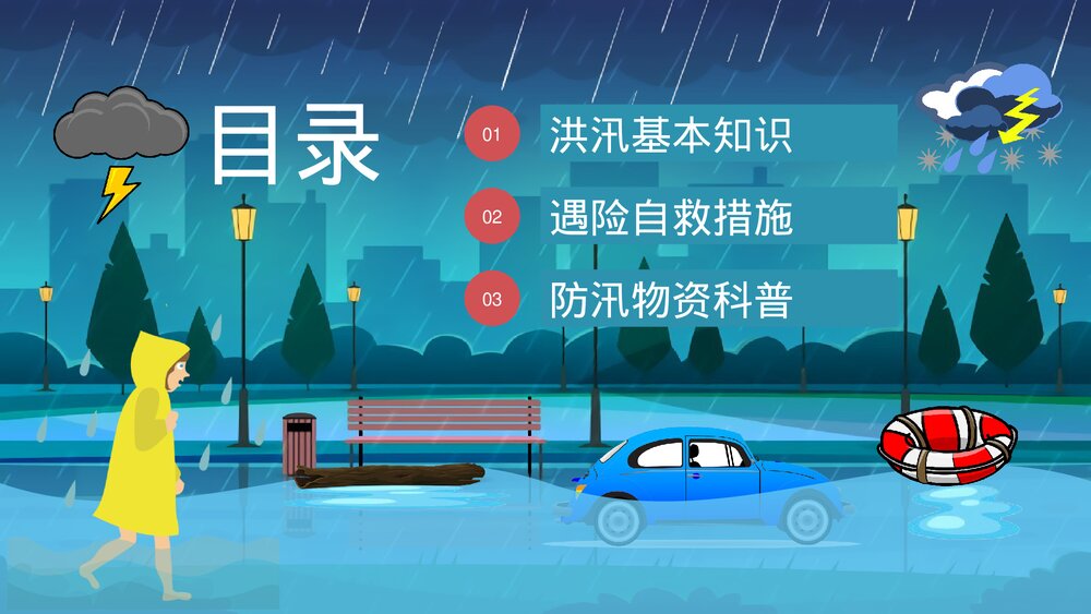 自然灾害防洪防汛抗灾安全知识教育讲座PPT课件2