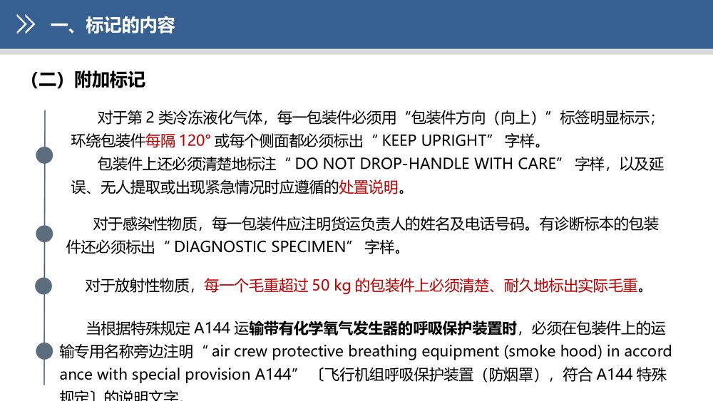 《民航危险品运输》教学课件PPT 第六章 危险品包装的标记和标签8