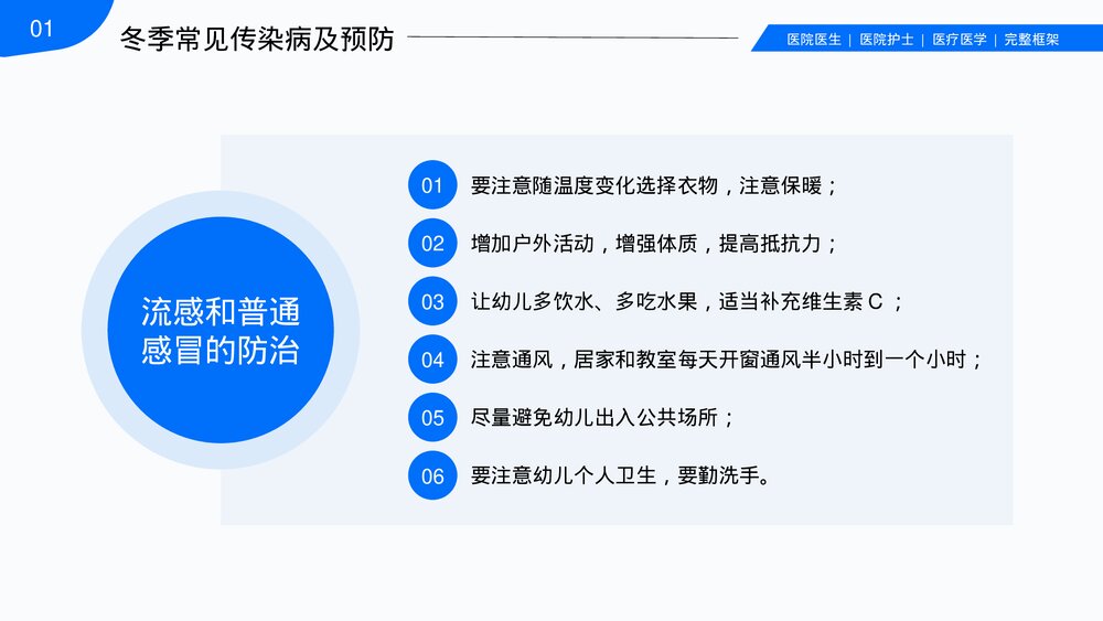 中小学冬季传染病预防知识主题班会PPT课件7