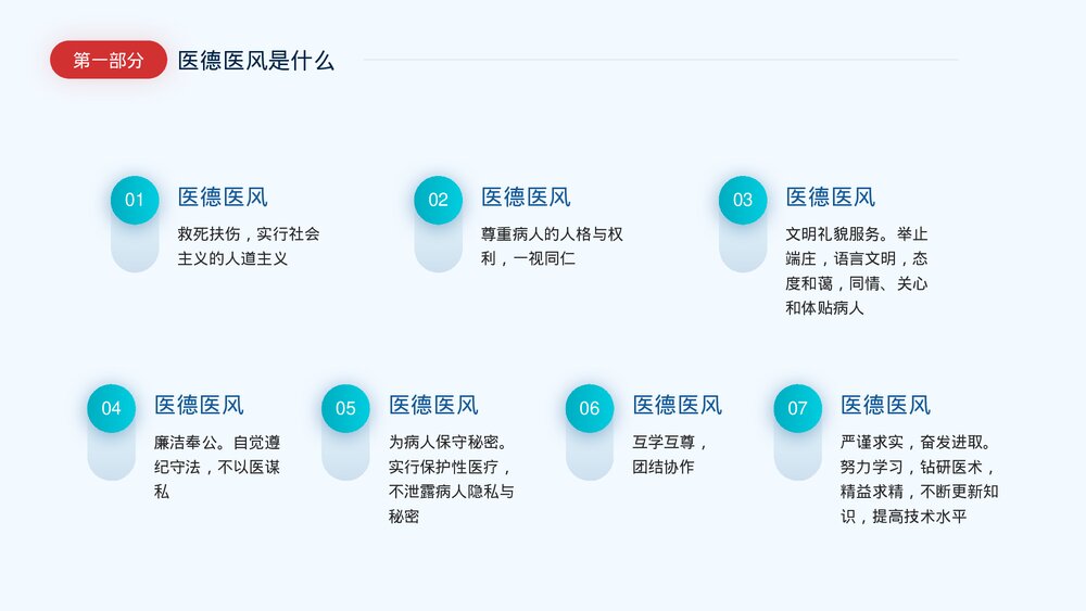 医德医风岗前培训PPT课件(带内容文字)4