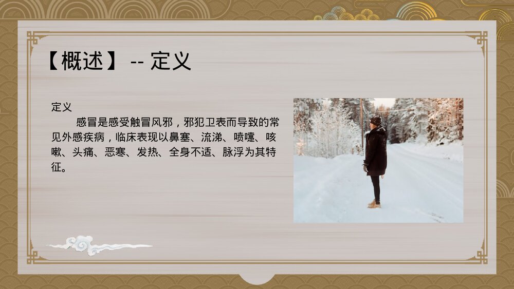 中国风中医感冒-肺系疾病课件PPT(带内容)2