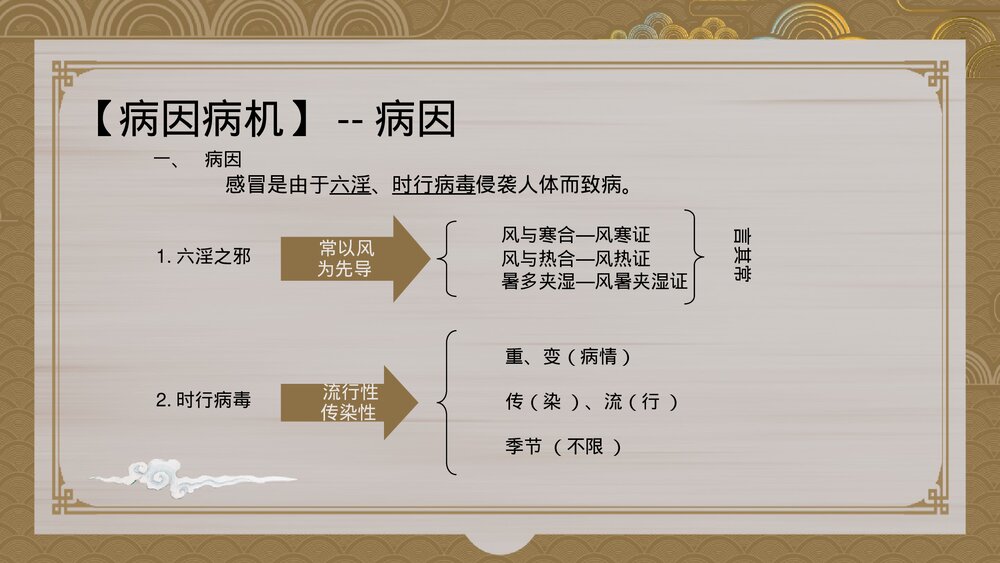 中国风中医感冒-肺系疾病课件PPT(带内容)5