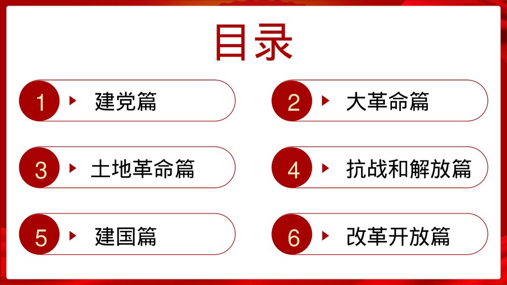 中国共产党党史党课教育PPT模板2