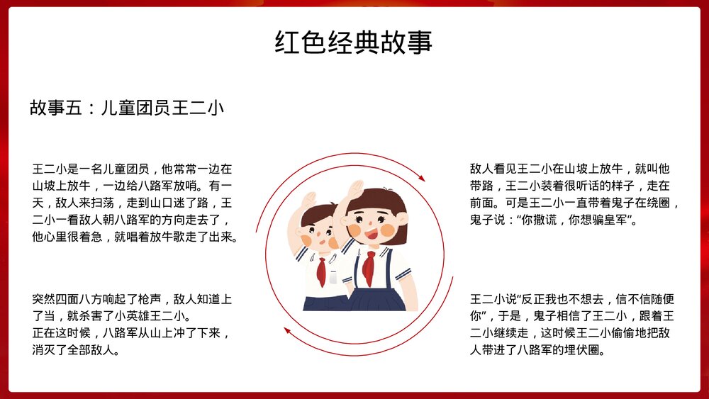 少先队红领巾学习榜样先锋故事·传承弘扬红色精神主题教育PPT课件8