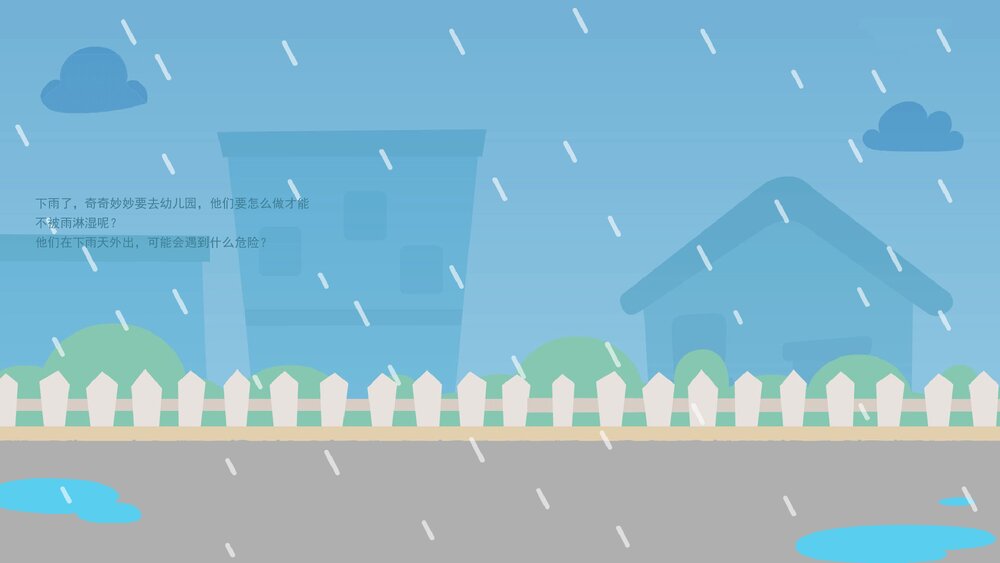 《雨天安全》幼儿园小中大班健康教育主题PPT课件(含word教案)3