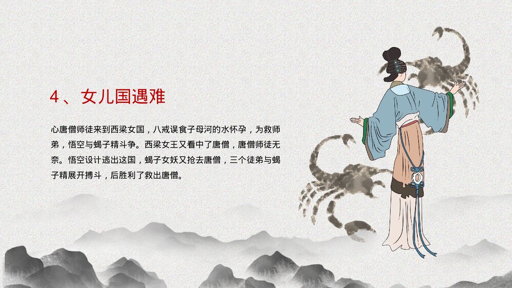 《西游记》中国四大名著导读读后感PPT课件5