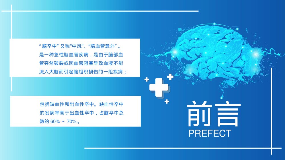 脑卒中康复治疗脑中风医疗报告与护理PPT课件(带内容)2