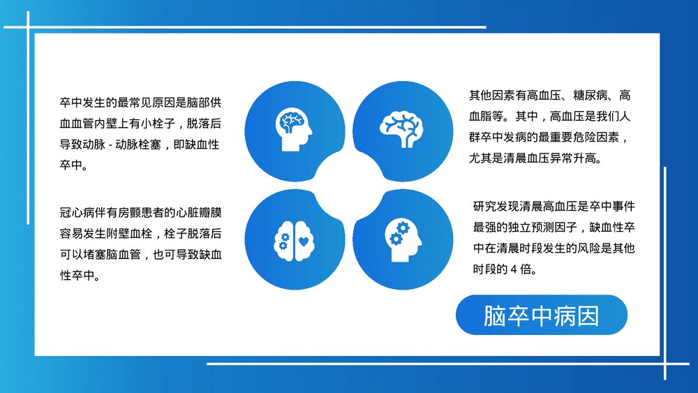 脑卒中康复治疗脑中风医疗报告与护理PPT课件(带内容)6