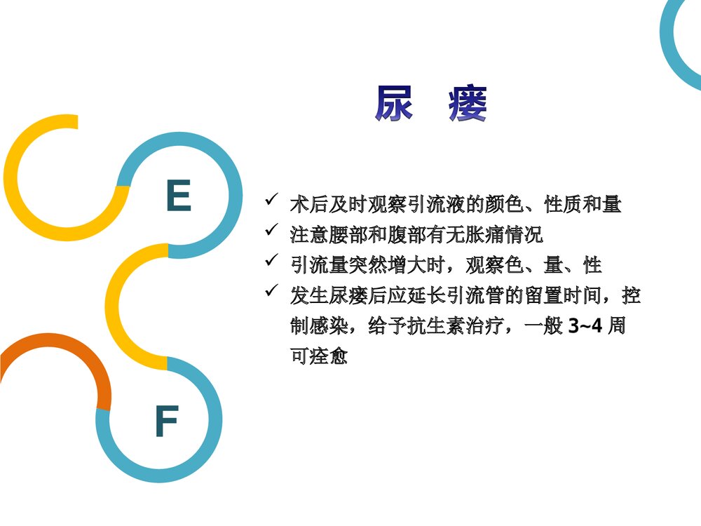 腹腔镜下肾部分切除术术后护理PPT课件(带内容)9