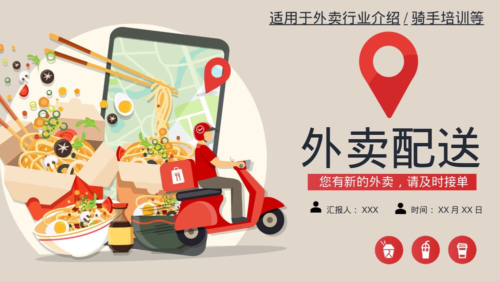 外卖骑手外卖员培训PPT课件(带内容)1