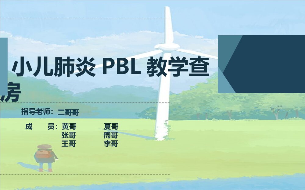 小儿肺炎PBL教学查房PPT课件(带内容)1