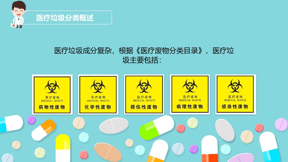 医疗垃圾分类与处理PPT-医疗废物处理流程PPT课件(带内容)5