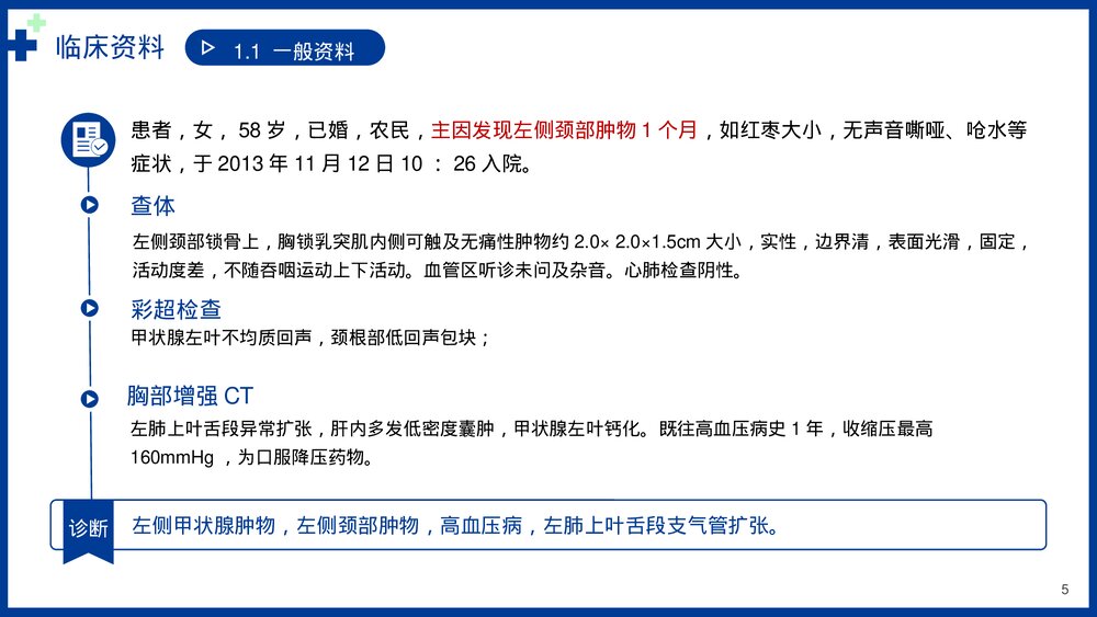 甲状腺乳头状癌个案护理病例书写讲解医疗PPT课件(带内容)5
